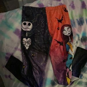 jack and sally leggings